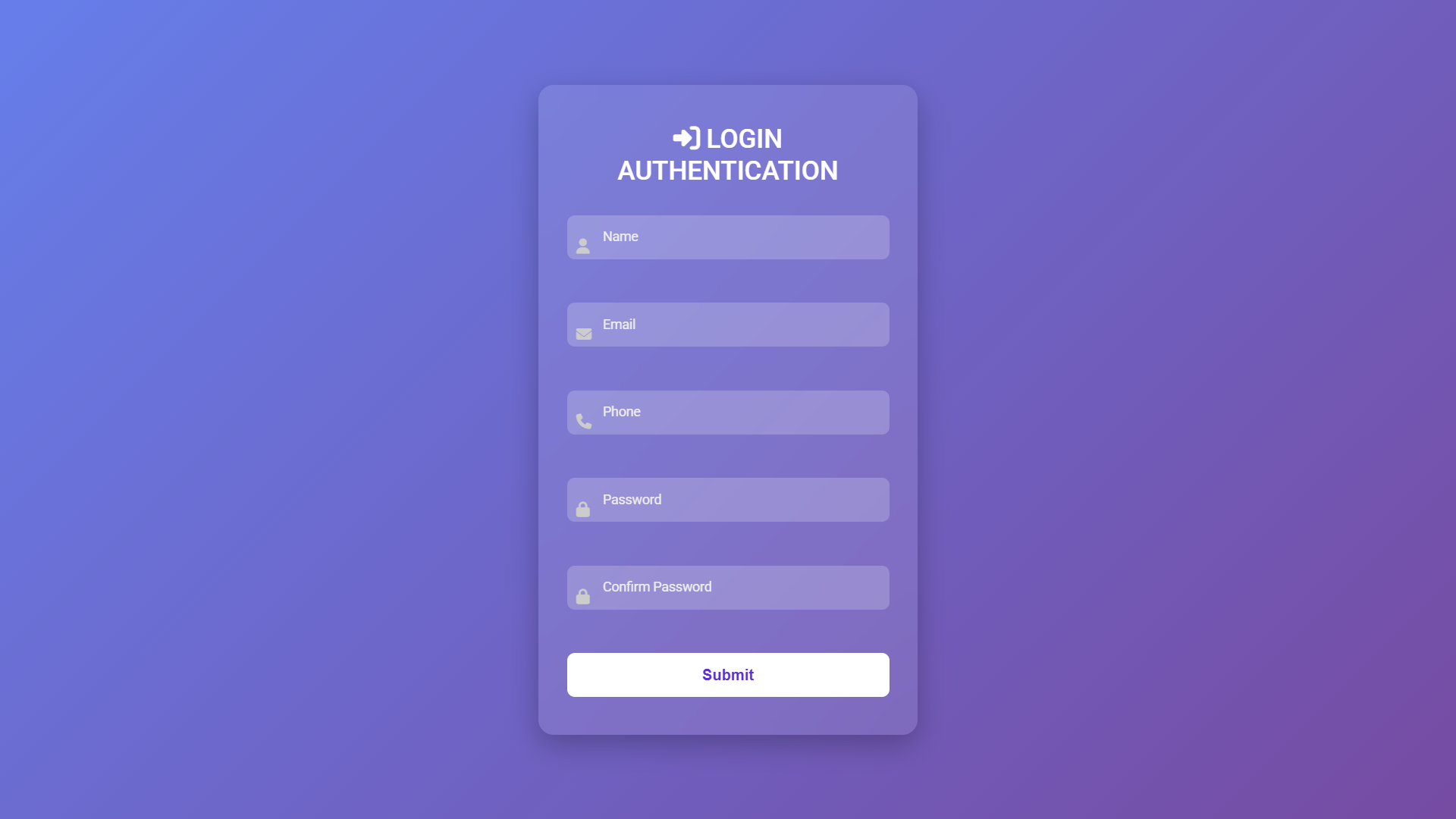 Login Authentication